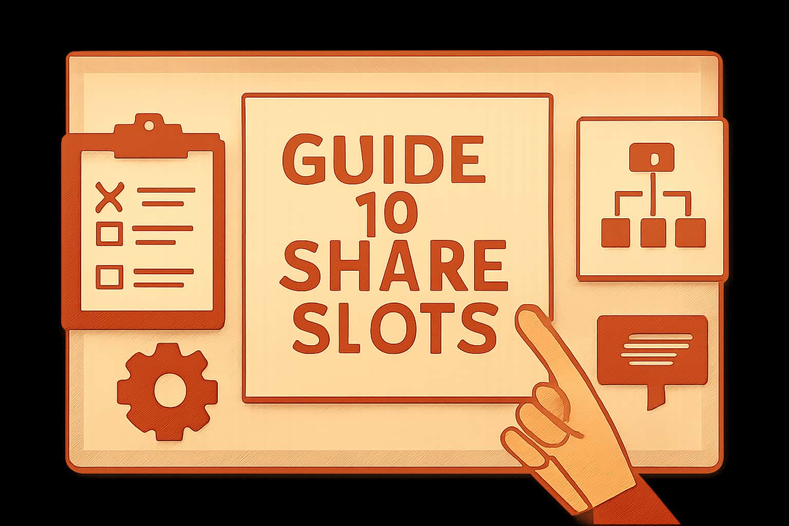 A futuristic design illustrating the features of Share Slots.