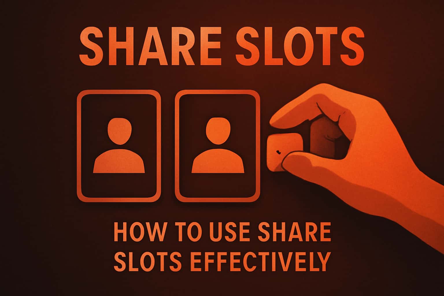 An informational scene illustrating the concept of using Share Slots effectively.