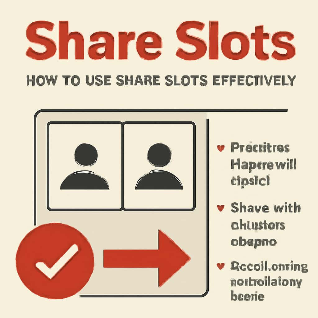 A diagram demonstrating effective use of Share Slots.