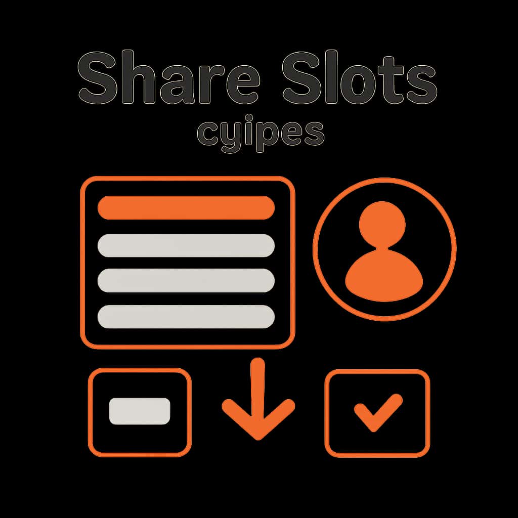 Illustration detailing the Share Slots Guides topic for educational purposes.