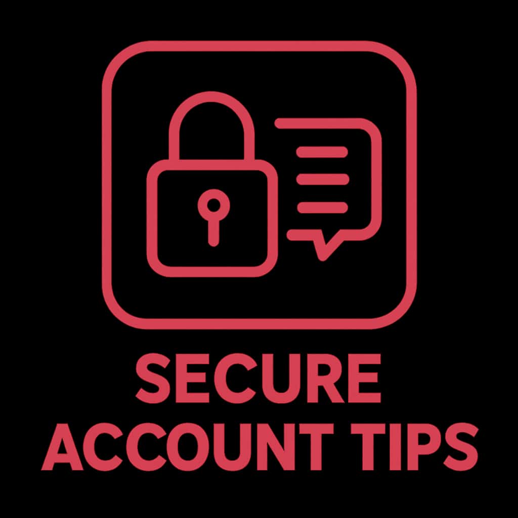 Icon representing Secure Share Slots Account Tips in a professional style.