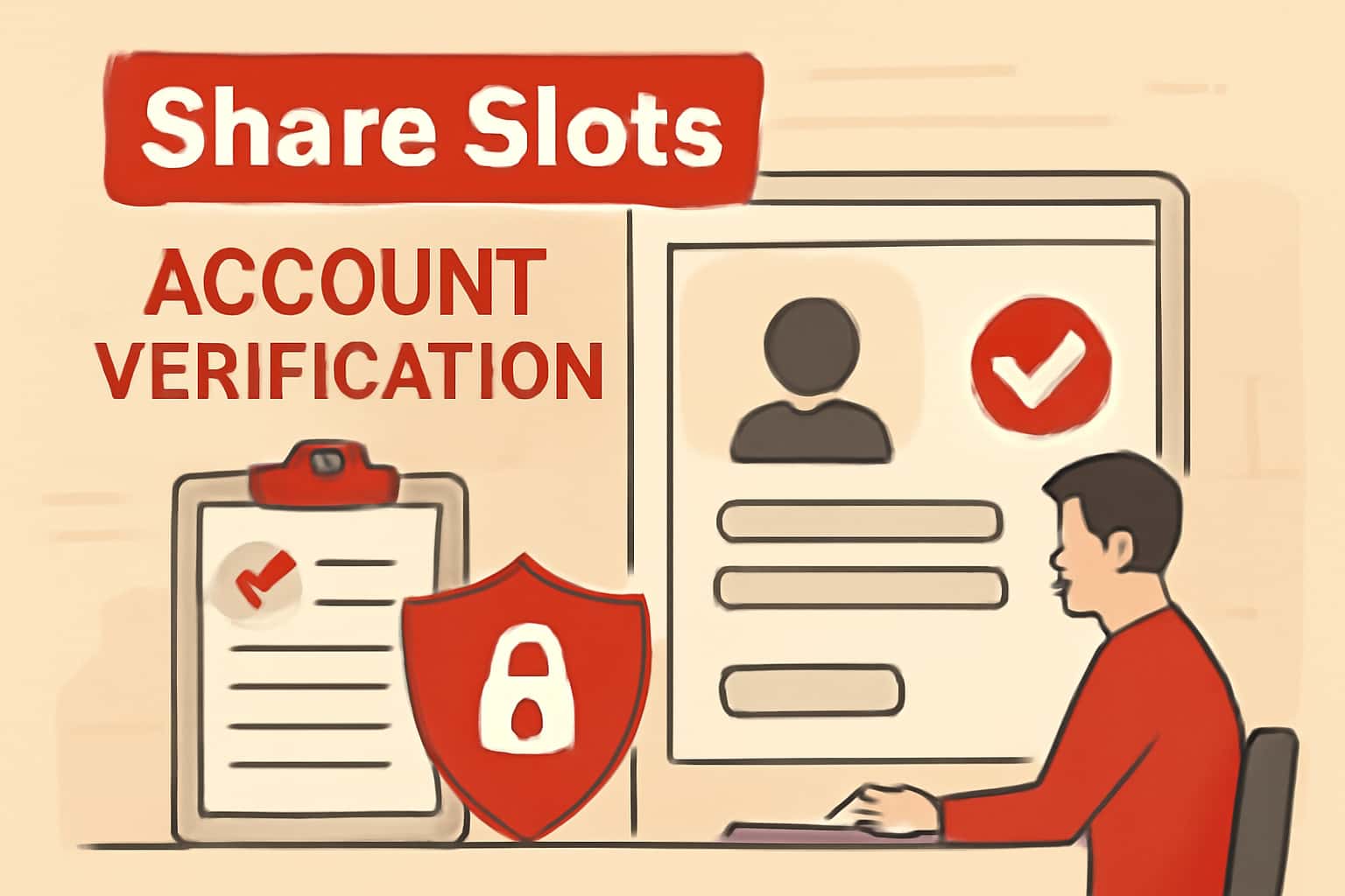 Informational scene illustrating Share Slots Account Verification in a professional context.