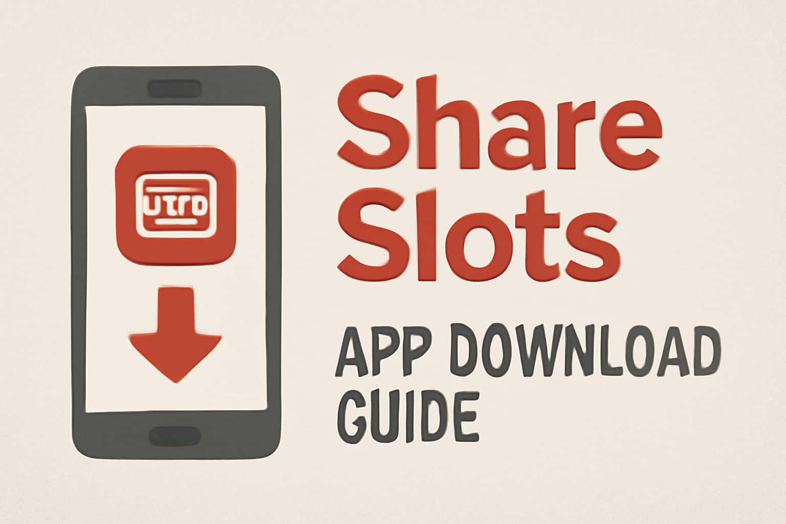 Illustration highlighting the Share Slots App Download Guide with focus on app accessibility.