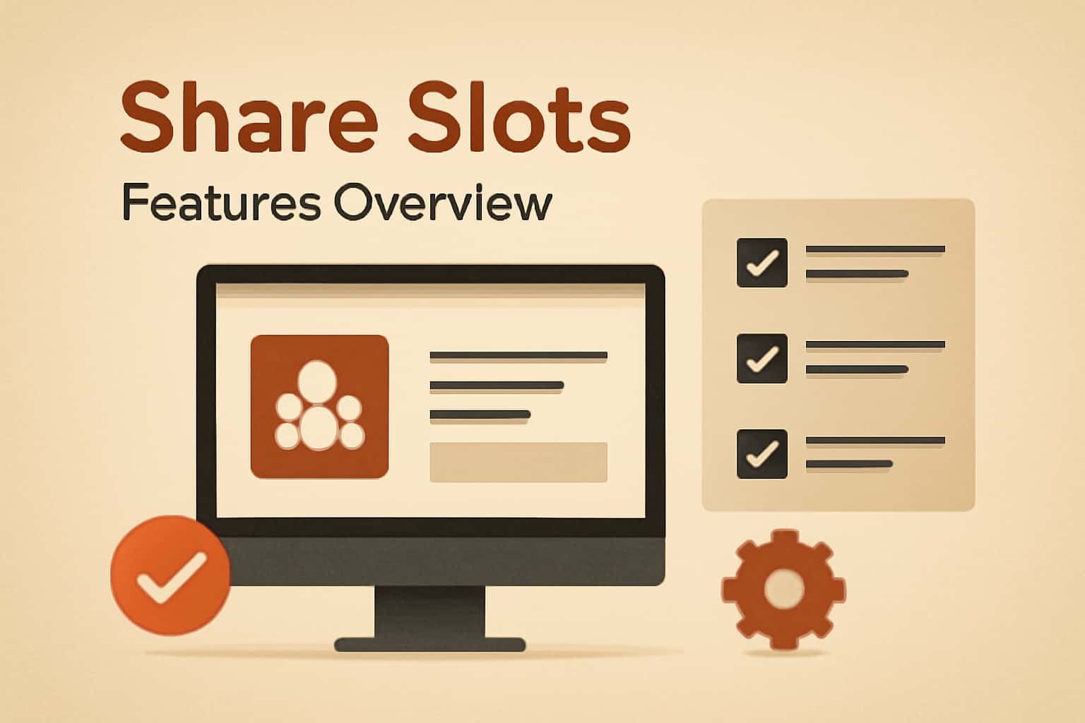 Informational graphic representing the Share Slots Features Overview.