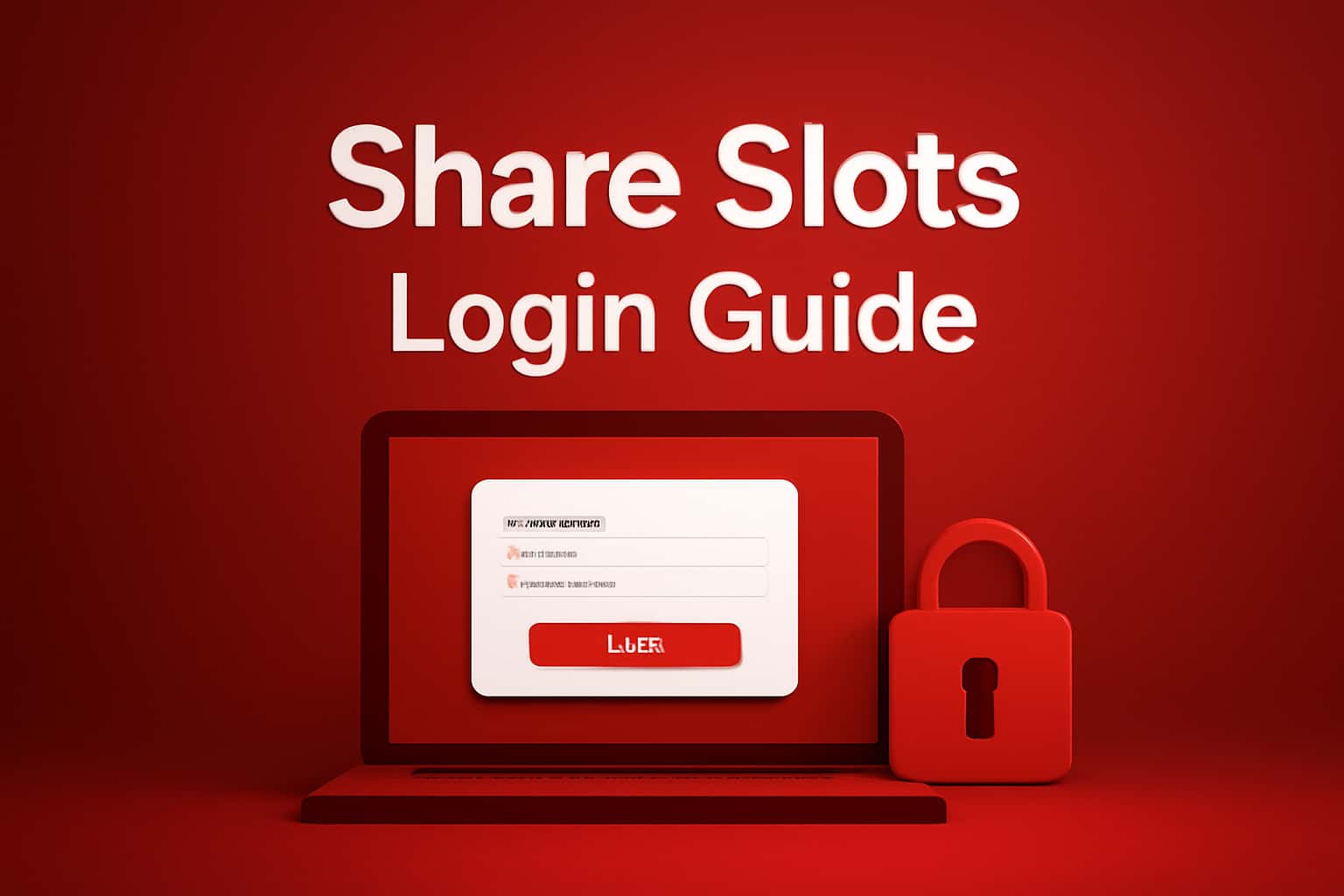 Visual representation of Share Slots login process with informative elements.