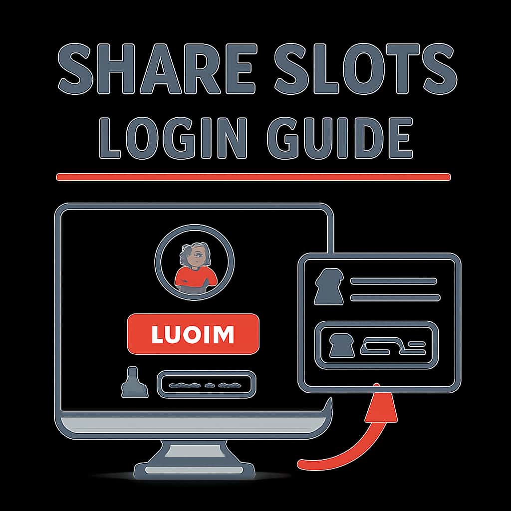 Illustration of steps to access Share Slots.