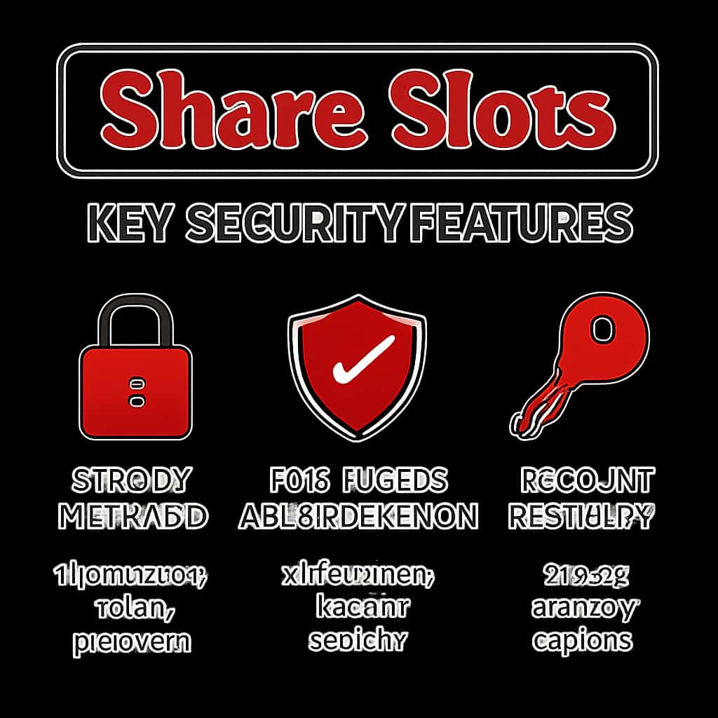 Diagram illustrating the security features for Share Slots accounts.