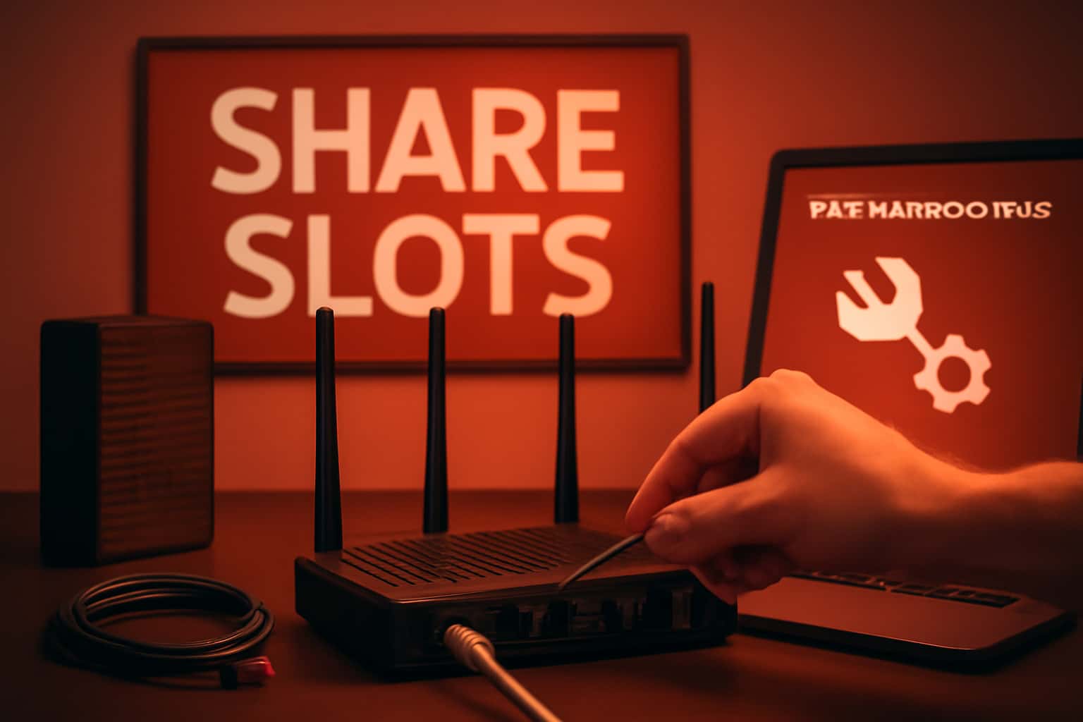 An informational graphic illustrating troubleshooting methods for Share Slots.